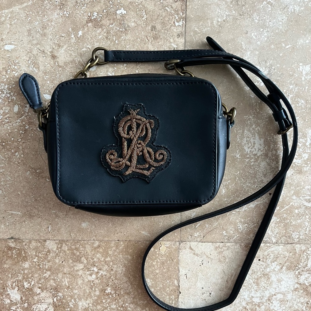 Vintage Ralph Lauren Crossbody Bag Black/Gold